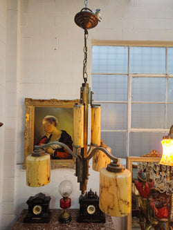 French Art Deco Ceiling Chandelier | Antique & Vintage | Moonee Ponds Antiques | Australia Wide Delivery