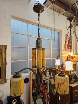 French Art Deco Ceiling Chandelier | Antique & Vintage | Moonee Ponds Antiques | Australia Wide Delivery