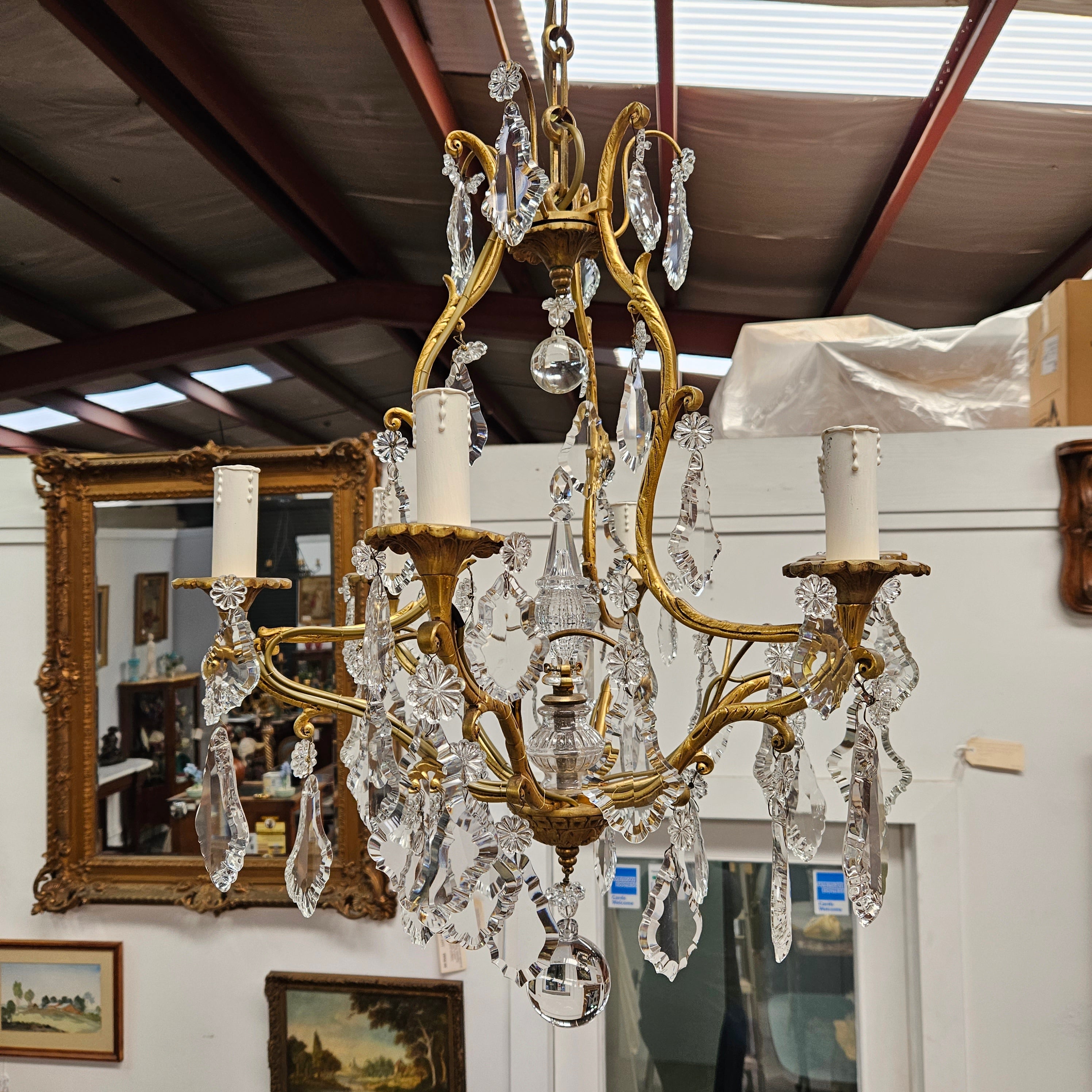 Antique Fine French Parisian Chandelier