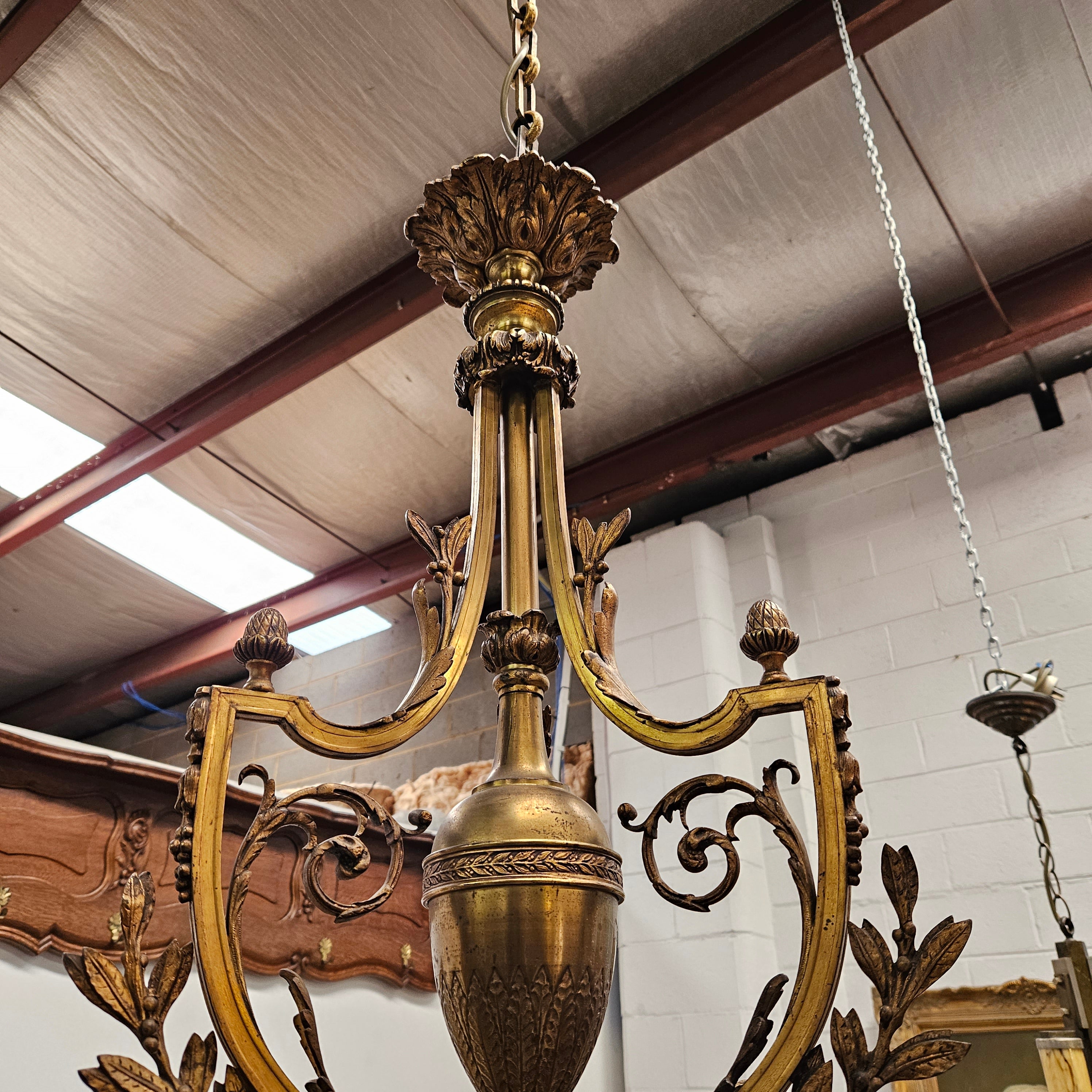 French brass deals chandelier