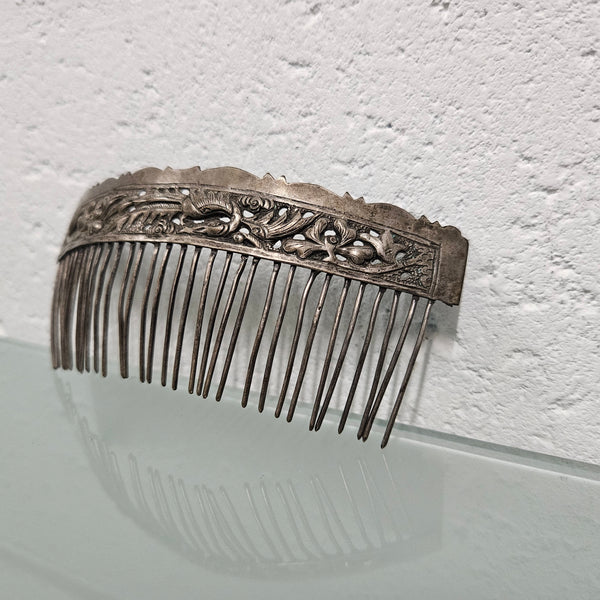 Antique Chinese Silver Hair Comb.  Please see photos as they form part of the description.