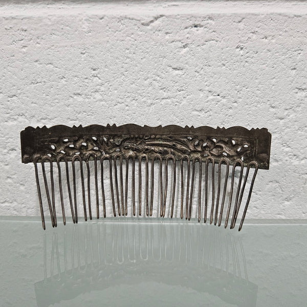 Antique Chinese Silver Hair Comb.  Please see photos as they form part of the description.