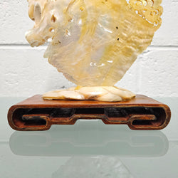Antique Mother of Pearl Chinese Carving on Stand | Antique & Vintage | Moonee Ponds Antiques | Australia Wide Delivery