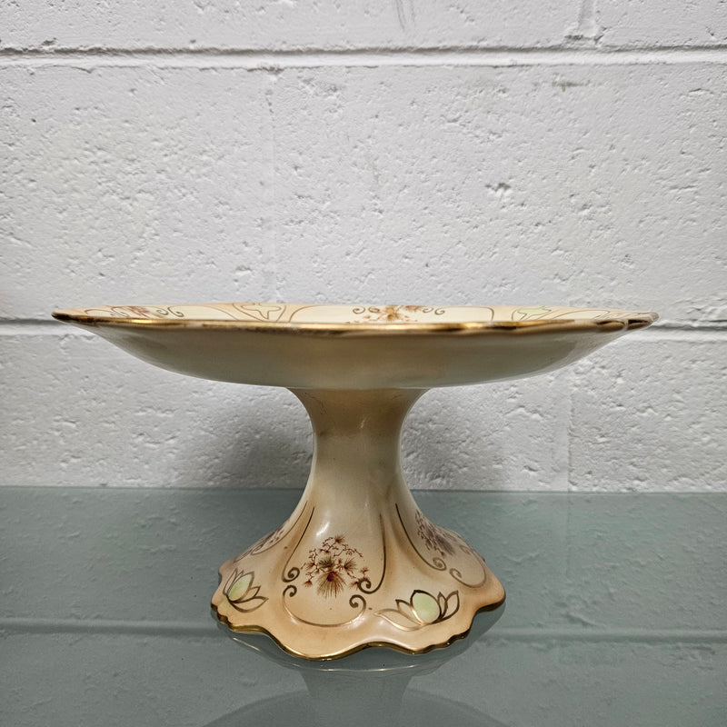 Delightful Crown Ducal Cake Stand decorated with Birds and Flora.  Please see photos as they form part of the description.