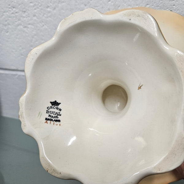 Delightful Crown Ducal Cake Stand decorated with Birds and Flora.  Please see photos as they form part of the description.