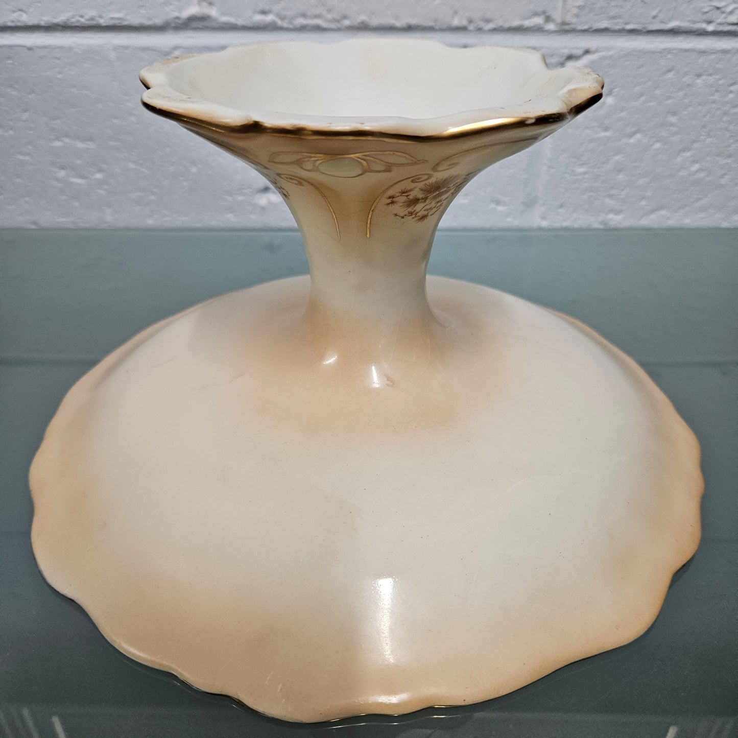 Delightful Crown Ducal Cake Stand decorated with Birds and Flora.  Please see photos as they form part of the description.