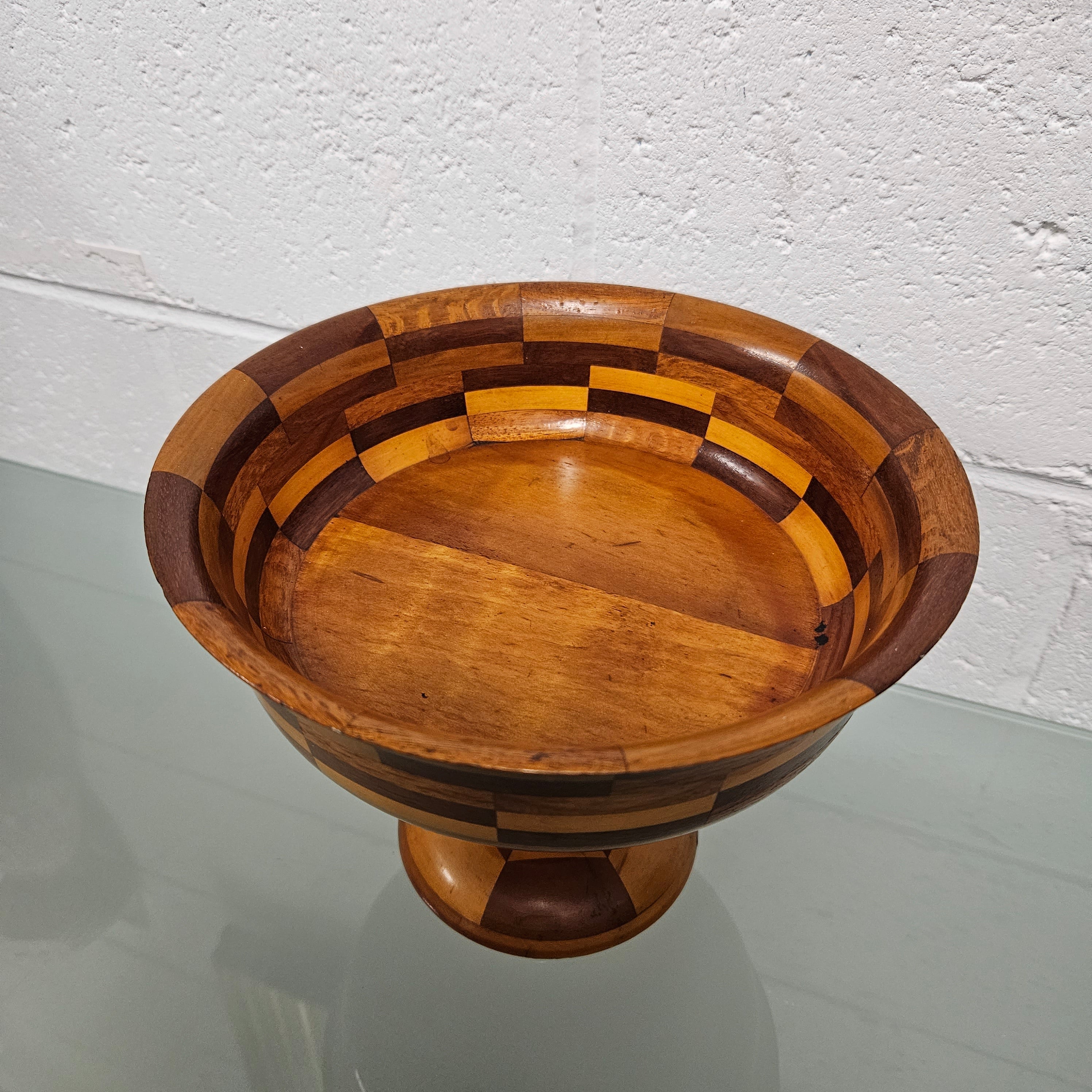 Vintage Nut/Fruit Inlaid Wooden Bowl | Antique & Vintage | Moonee Ponds Antiques | Australia Wide Delivery