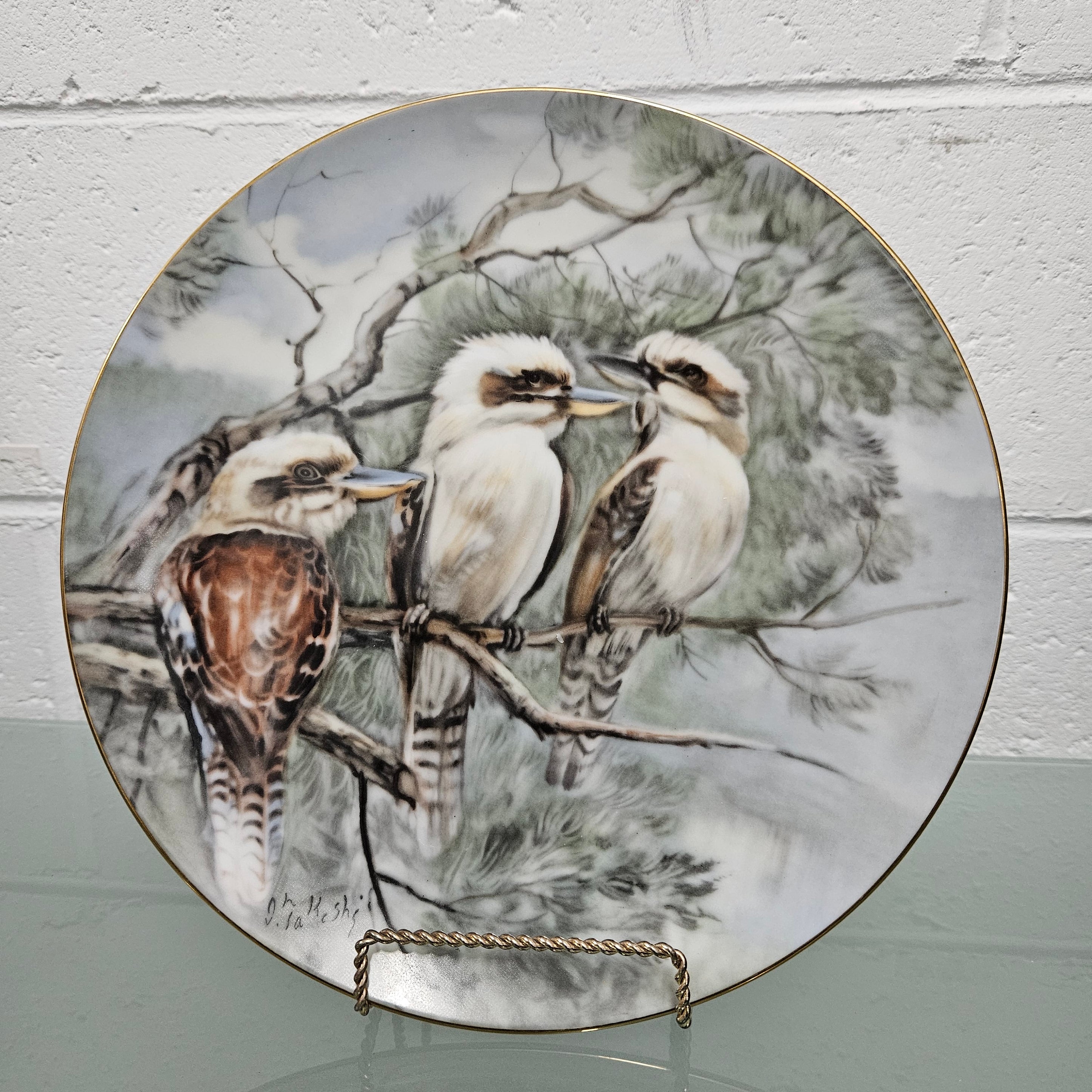 Vintage Noritake Kookaburra Wall Plate. Moonee Ponds Antiques