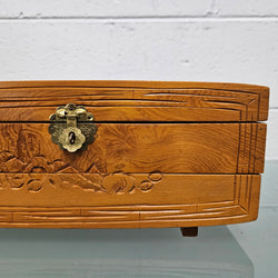 Vintage Carved Wooden Jewellery Box | Antique & Vintage | Moonee Ponds Antiques | Australia Wide Delivery