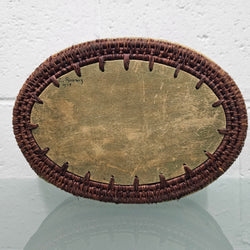 Vintage Hand Made Woven Lidded Basket Circ 1935 | Antique & Vintage | Moonee Ponds Antiques | Australia Wide Delivery