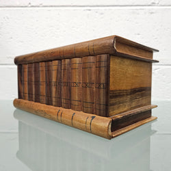 Antique Walnut Inlaid & Hand Painted Jewellery Box with Secret Access. | Antique & Vintage | Moonee Ponds Antiques | Australia Wide Delivery