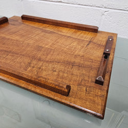 Deco Period Australian Fiddleback Blackwood Tray | Antique & Vintage | Moonee Ponds Antiques | Australia Wide Delivery