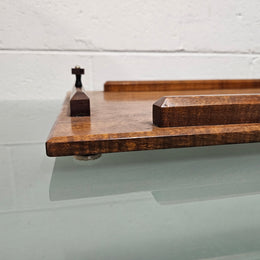 Art Deco Period Australian Fiddleback Blackwood Tray.  In good original condition. Please see photos as they form part of the description. 