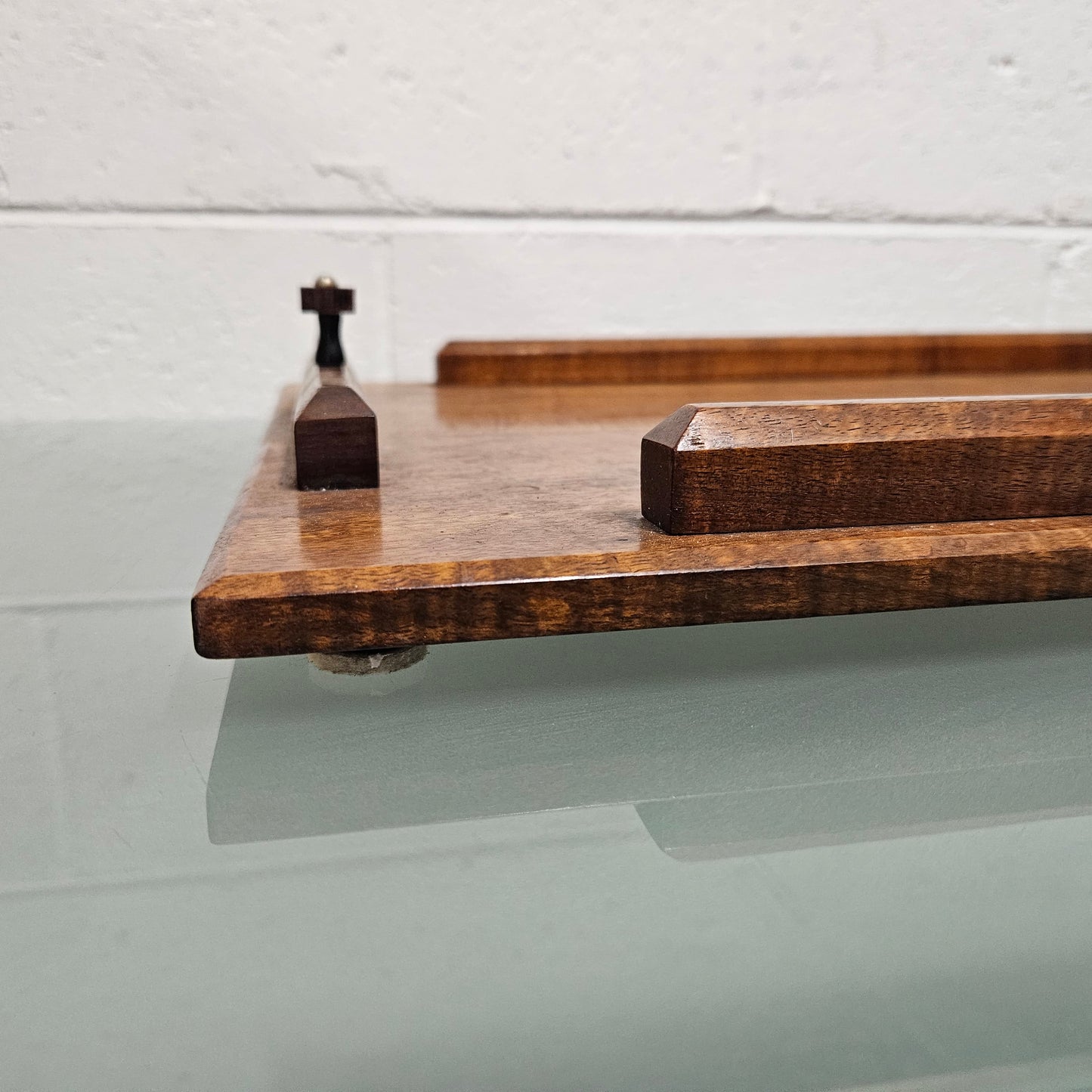 Art Deco Period Australian Fiddleback Blackwood Tray.  In good original condition. Please see photos as they form part of the description. 