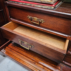 Amazing 19th Century French Walnut Gothic Style Two Door Bookcase | Antique & Vintage | Moonee Ponds Antiques | Australia Wide Delivery