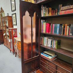 Amazing 19th Century French Walnut Gothic Style Two Door Bookcase | Antique & Vintage | Moonee Ponds Antiques | Australia Wide Delivery