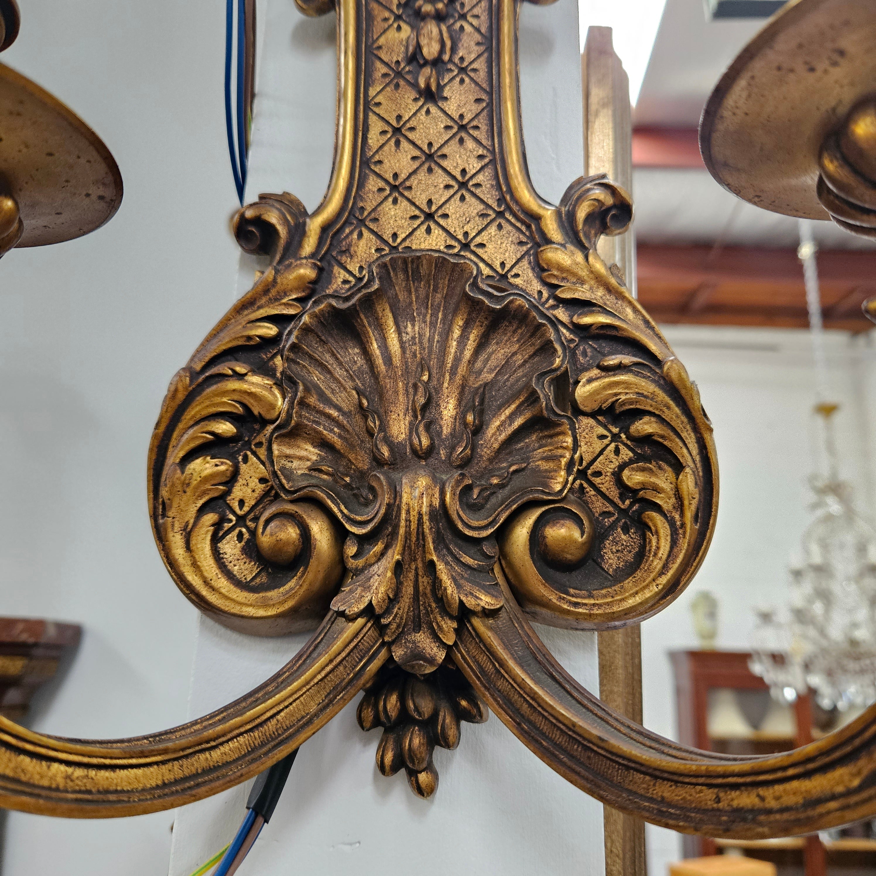 Louis XV Style Antique Bronze Wall Sconces Lights | Antique & Vintage | Moonee Ponds Antiques | Australia Wide