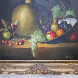 Vintage Gilt Framed Oil Still Life On Canvas | Antique & Vintage | Moonee Ponds Antiques | Australia Wide Delivery