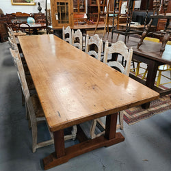 Rare 19th Century French Mahogany 3.1 m Farmhouse Table | Antique & Vintage | Moonee Ponds Antiques | Australia Wide Delivery