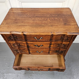 Lovely Provincial Oak Chest Of Four Drawers