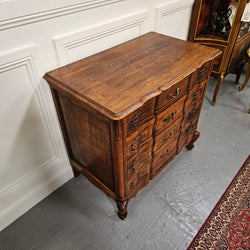 Lovely Provincial Oak Chest Of Four Drawers | Antique & Vintage | Moonee Ponds Antiques | Australia Wide Delivery