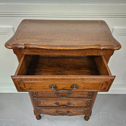 French Provincial Five Drawer Oak Chest Of Drawers | Antique & Vintage | Moonee Ponds Antiques | Australia Wide Delivery