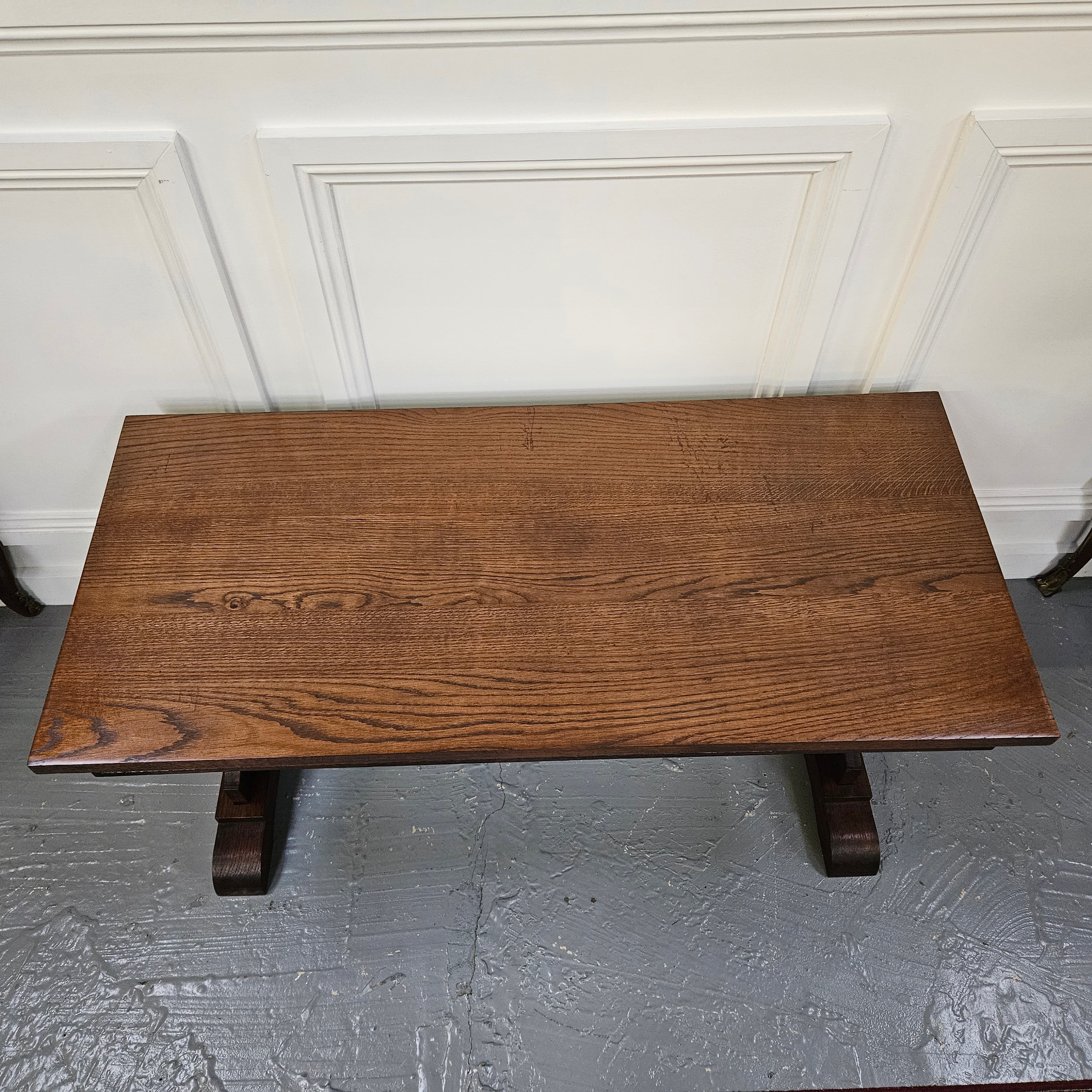 Stunning French Neo-Gothic Style Oak Coffee Table | Antique & Vintage | Moonee Ponds Antiques | Australia Wide Delivery