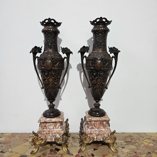 Impressive Antique Pair of French 19th Century Urns