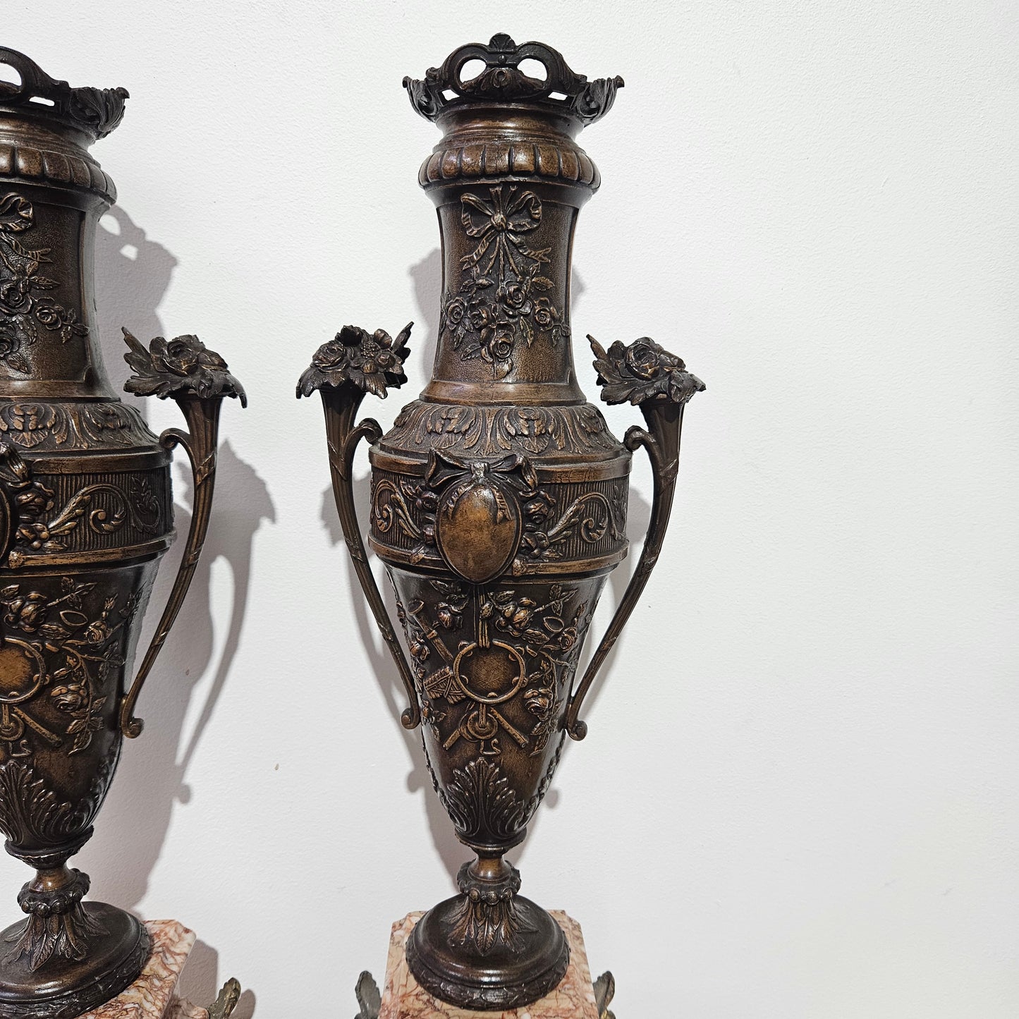 Impressive Antique Pair of French 19th Century Urns