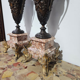 Impressive Antique Pair of French 19th Century Urns
