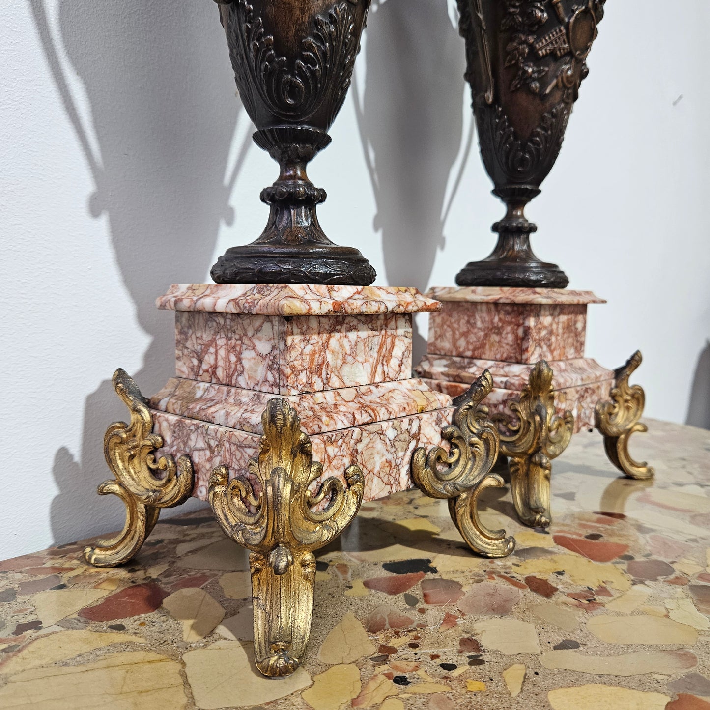 Impressive Antique Pair of French 19th Century Urns