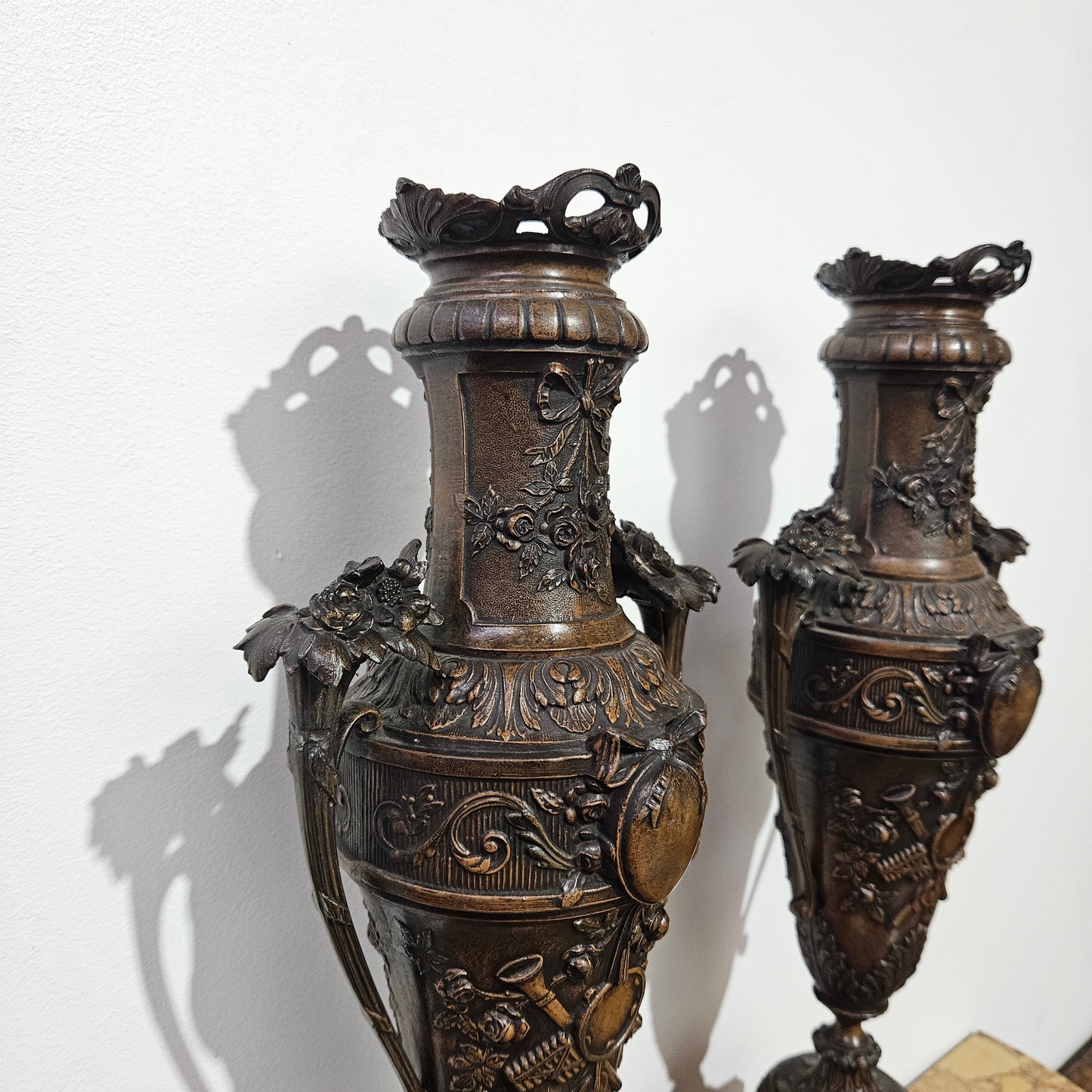 Impressive Antique Pair of French 19th Century Urns