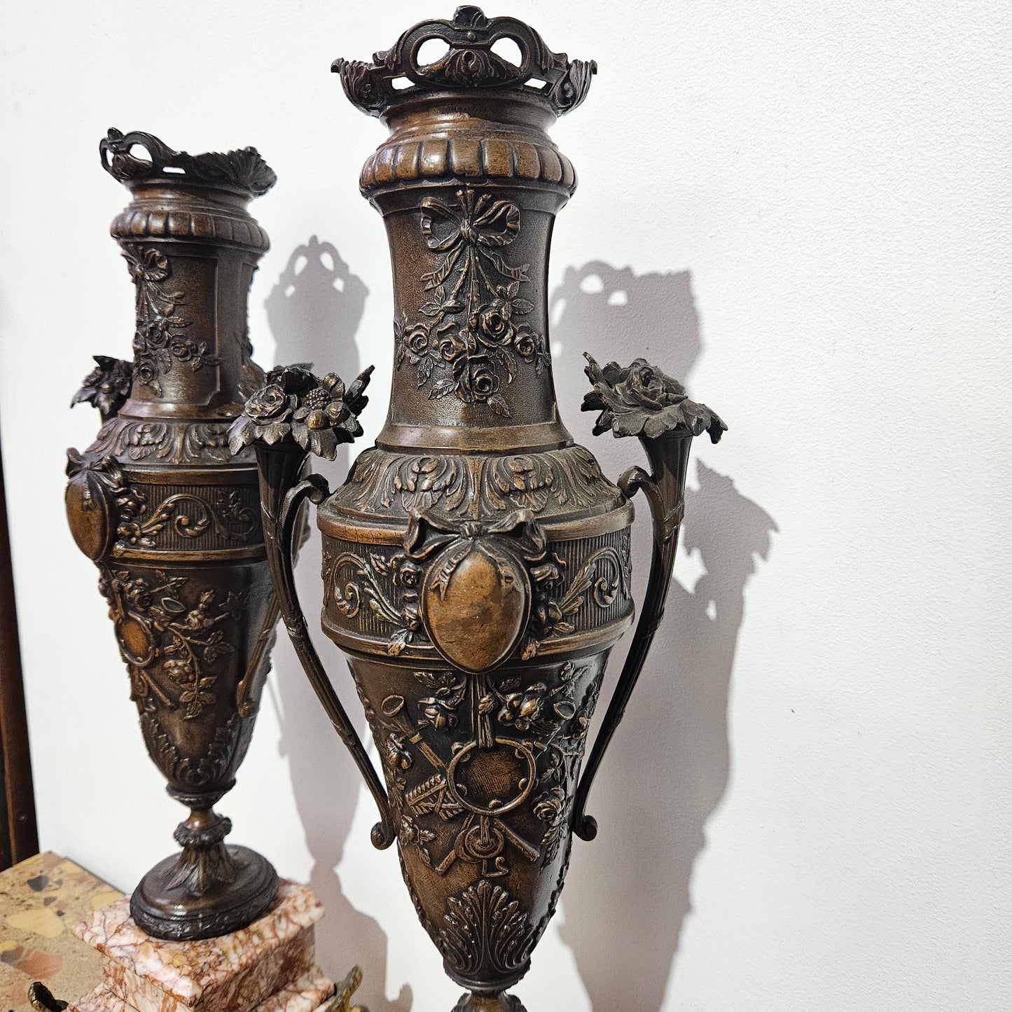 Impressive Antique Pair of French 19th Century Urns