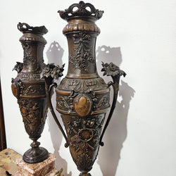 Impressive Antique Pair of French 19th Century Urns | Antique & Vintage | Moonee Ponds Antiques | Australia Wide Delivery