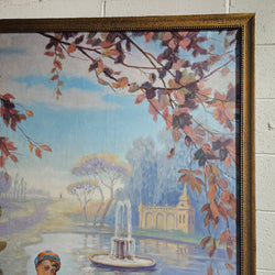 Art Deco Oil On Canvas Of Lounging Lady Signed | Antique & Vintage | Moonee Ponds Antiques | Australia Wide Delivery