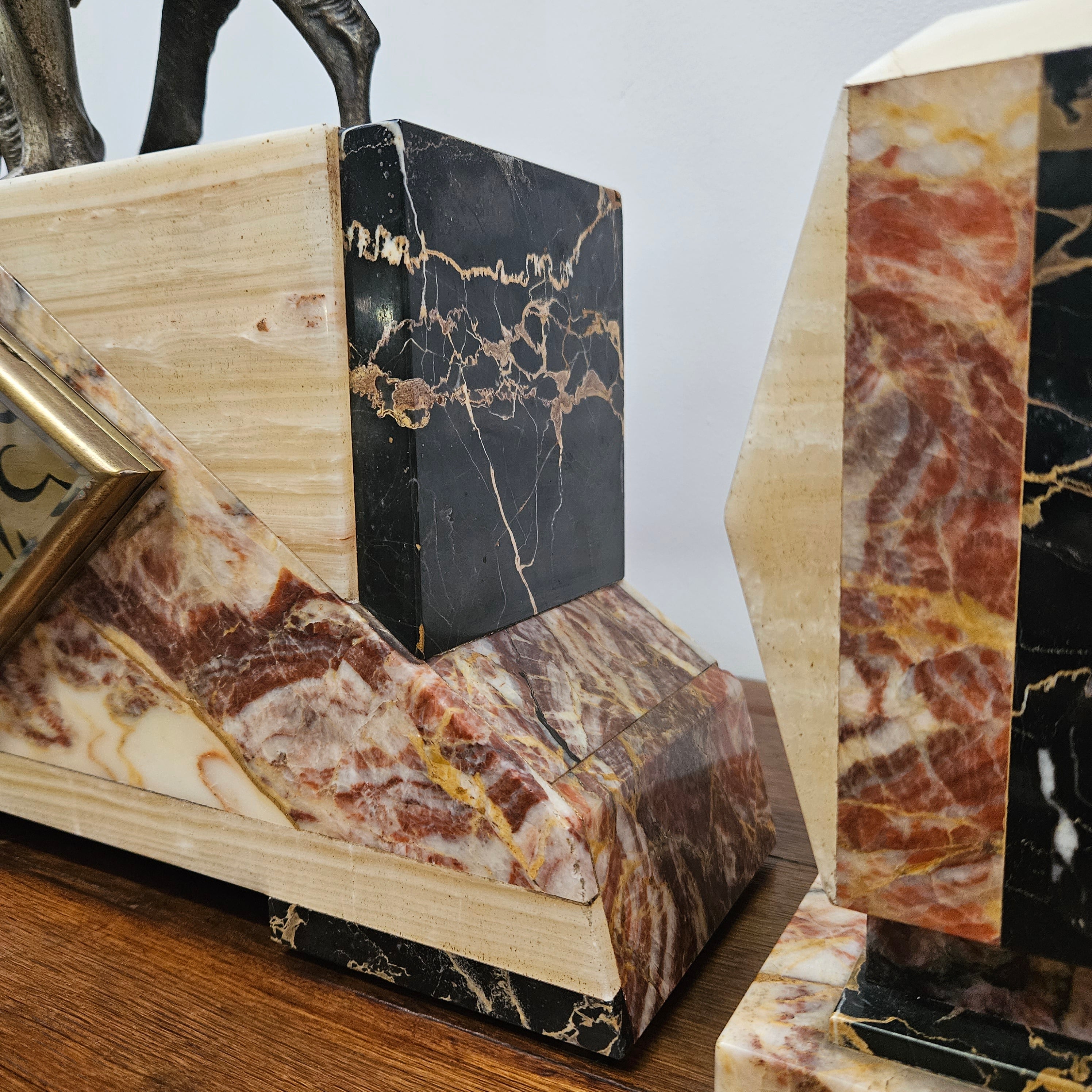 Art Deco French Three Piece Clock Set | Antique & Vintage | Moonee Ponds Antiques | Australia Wide Delivery