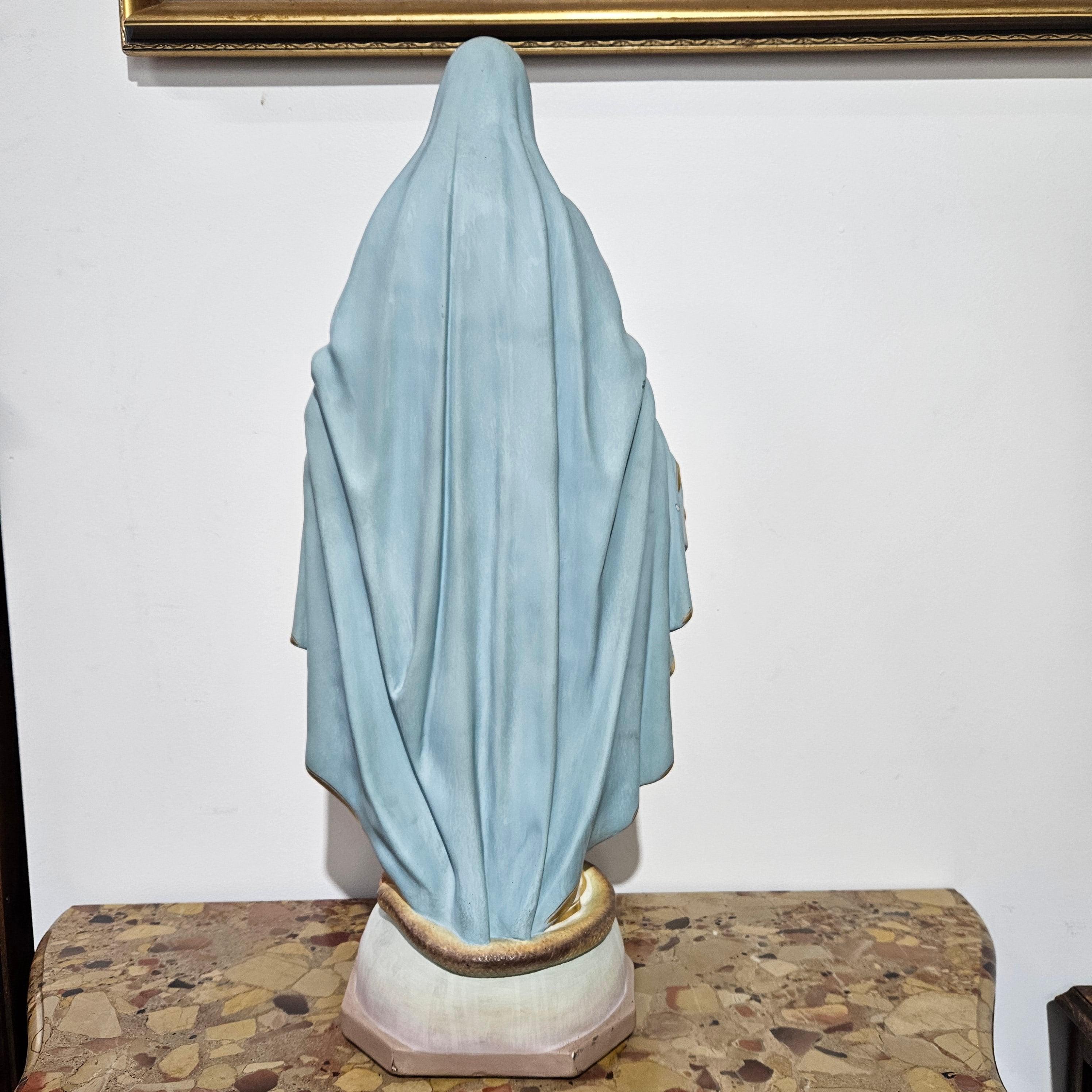 Handpainted & Gilded Plaster Statue of Our Lady by Mattei Bros & Co. | Antique & Vintage | Moonee Ponds Antiques | Australia Wide Delivery