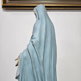 Handpainted & Gilded Plaster Statue of Our Lady by Mattei Bros & Co.