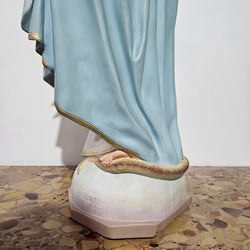 Handpainted & Gilded Plaster Statue of Our Lady by Mattei Bros & Co. | Antique & Vintage | Moonee Ponds Antiques | Australia Wide Delivery