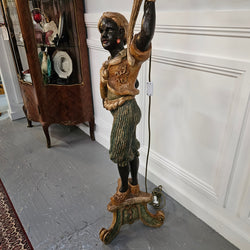 Sourced From France 10 Arm Blackamoor Floor Lamp | Antique & Vintage | Moonee Ponds Antiques | Australia Wide Delivery