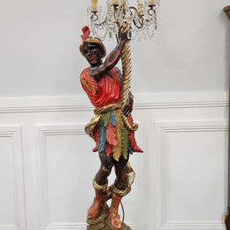 Sourced From France A Five Light Blackamoor Floor Lamp