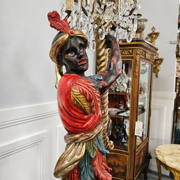 Sourced From France A Five Light Blackamoor Floor Lamp
