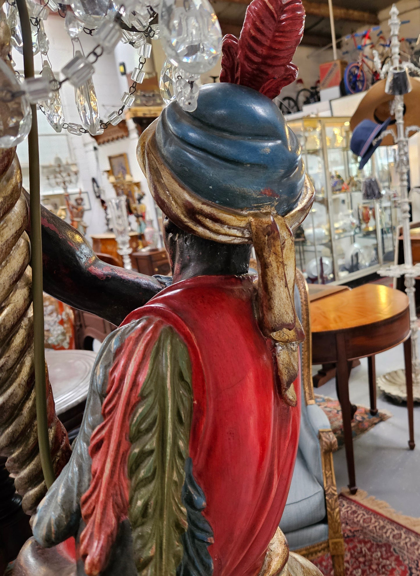 Sourced From France A Five Light Blackamoor Floor Lamp