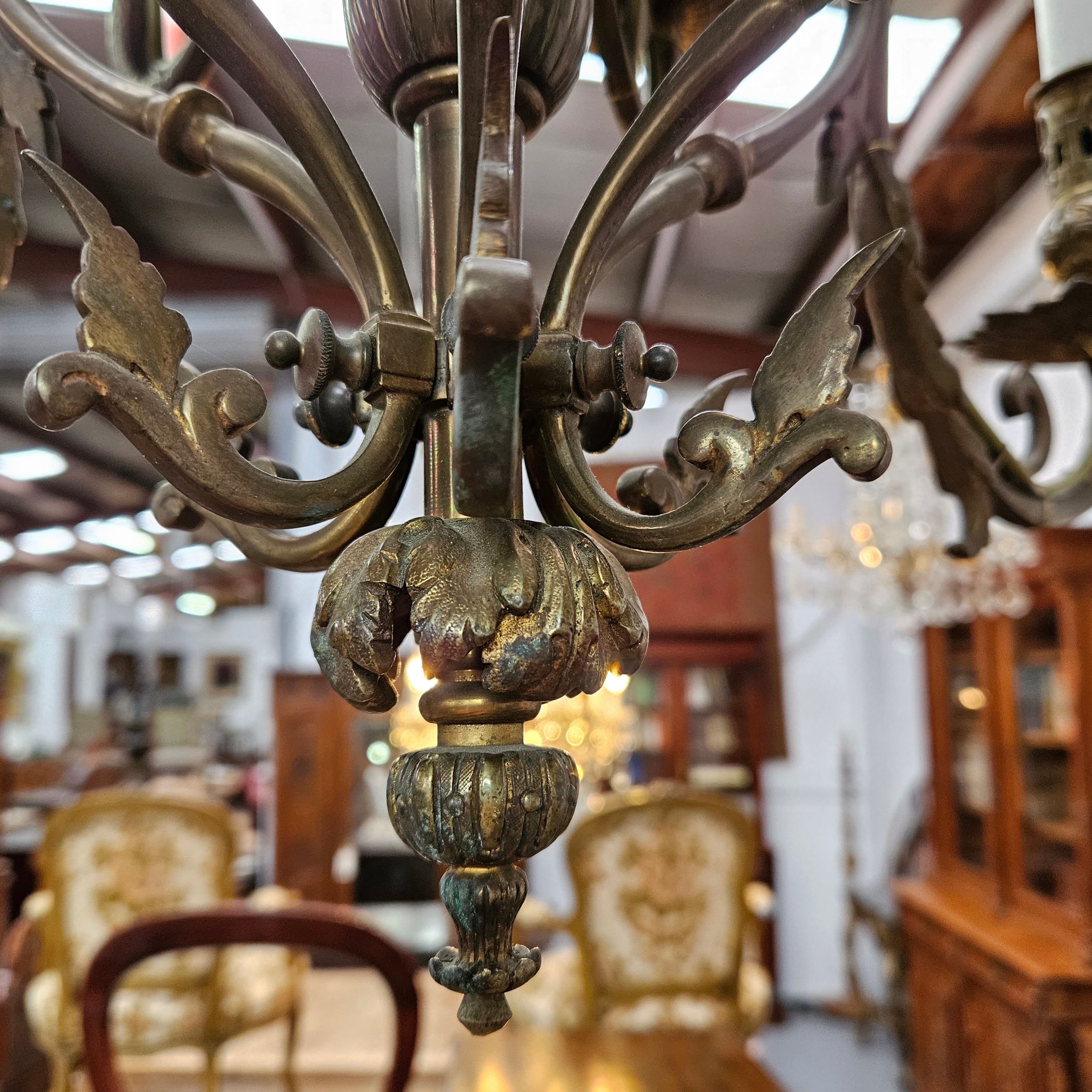 Beautiful Flemish Bronze Chandelier | Antique & Vintage | Moonee Ponds Antiques | Australia Wide