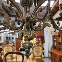 Beautiful Flemish Bronze Chandelier | Antique & Vintage | Moonee Ponds Antiques | Australia Wide Delivery
