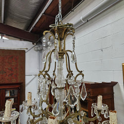 Late 19th Century French Bronze And Crystal Chandelier | Antique & Vintage | Moonee Ponds Antiques | Australia Wide Delivery