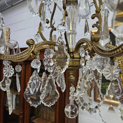Late 19th Century French Bronze And Crystal Chandelier | Antique & Vintage | Moonee Ponds Antiques | Australia Wide Delivery