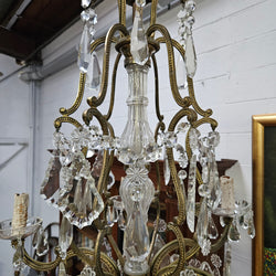 Late 19th Century French Bronze And Crystal Chandelier | Antique & Vintage | Moonee Ponds Antiques | Australia Wide Delivery