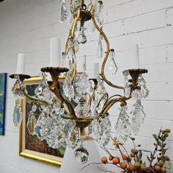 Rare Pair Of Crystal And Gilt Bronze Chandeliers | Antique & Vintage | Moonee Ponds Antiques | Australia Wide Delivery