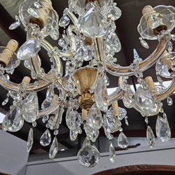 Matching Pair Of Antique French Ten Arm Crystal And Bronze Chandeliers | Antique & Vintage | Moonee Ponds Antiques | Australia Wide Delivery